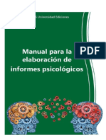 Manual de elaboración de informes psicológicos