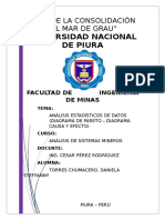 Diagrama de Pareto e Ishikawa