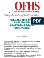 Using The 2008 OFHS Public Use File A Self Guided Tutorial Stata Version