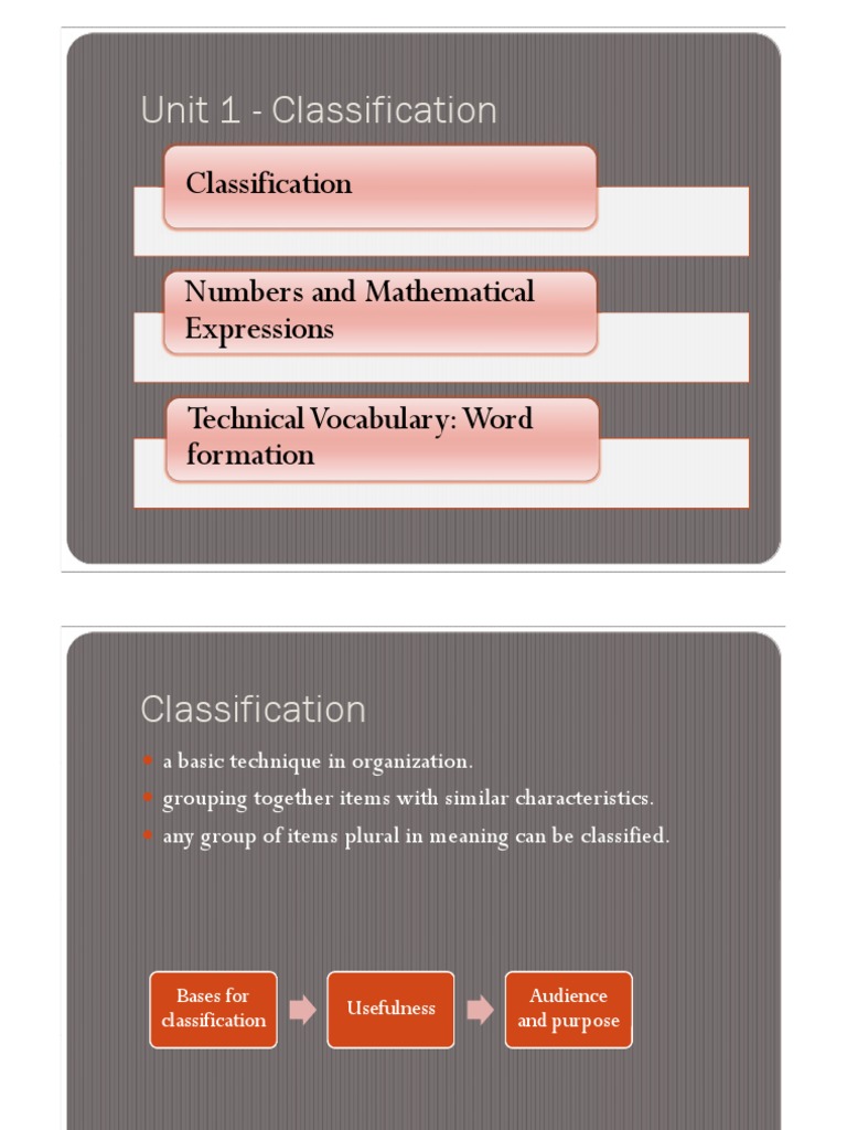 Classification Techniques in Mathematics | PDF | Noun | Part Of Speech