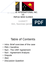 Sandline International Inc. VS Papua New Guinea: 112SIS77 Kim, Yoonmee (Jennifer)