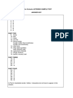 Fce For Schools Listening Sample Test Answer Key