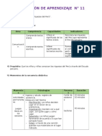 Sesión de Aprendizaje n5 4unidad