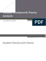 William Wordsworth Poetry Analysis