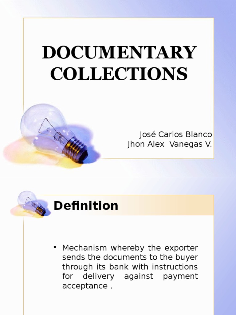Documentary Collections: José Carlos Blanco Jhon Alex Vanegas V | PDF