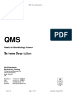 Scheme Description: Quality in Microbiology Scheme