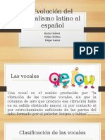 Evolución Del Vocalismo Latino Al Español