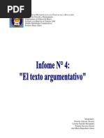 Informe 4 Texto Argumentativo