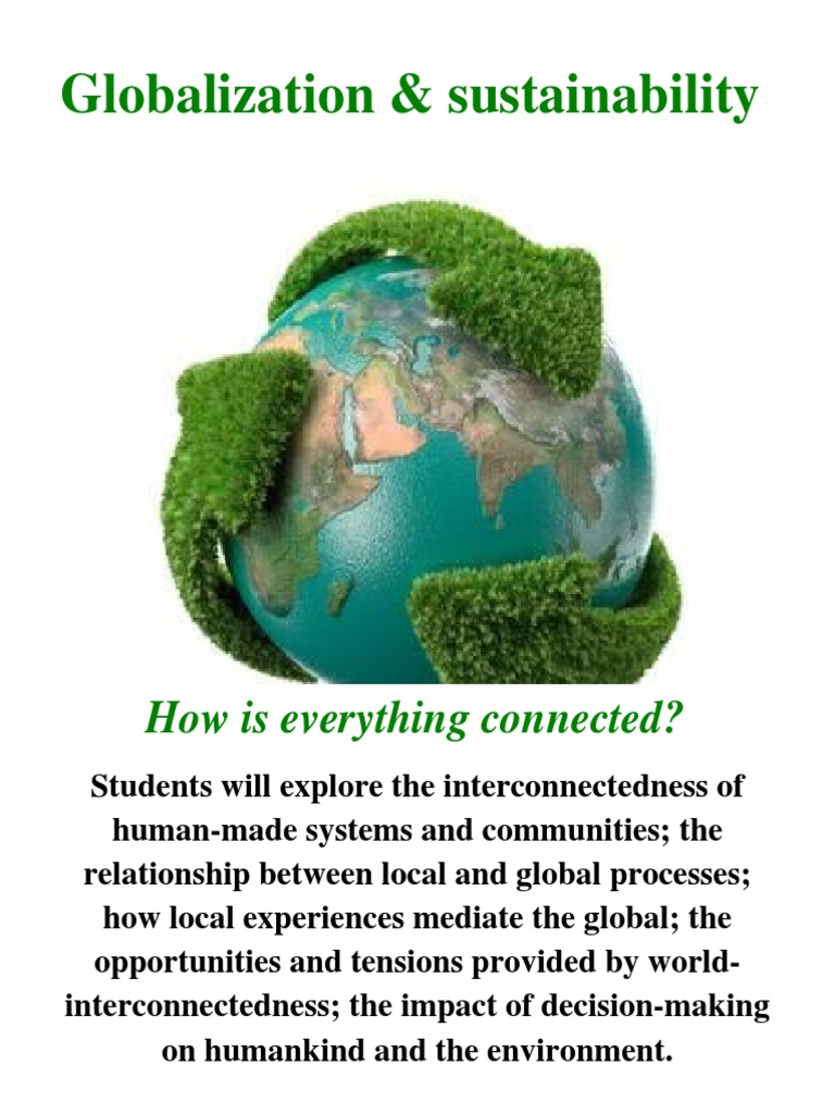 Globalization Sustainability Pdf