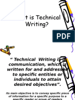 1.nature of Tech'l Writing