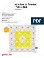 Instructions For Qualatex X-Pattern Wall: Labor: Materials