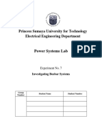 Power Systems Lab: Princess Sumaya University For Technology Electrical Engineering Department