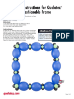 Instructions For Qualatex Fashionable Frame: 4-Balloon Cluster