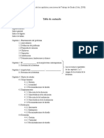 Tabla de Contenido