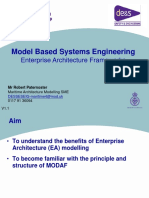 Model Based Systems Engineering Enterprise Architecture Frameworks