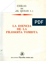 Quiles Ismael - Volumen 19 - La Esencia de La Filosofia Tomista (1990) PDF
