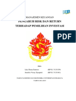 Pengaruh Risk and Return Terhadap Pemilihan Investasi