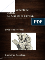 Filosofía de La Cienca