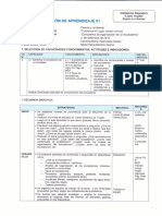 Sesión de Aprendizaje PDF