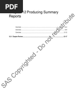 CH 12 Producing Summary Reports - Exercises