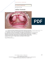 Oral Maxillary Exostosis: Images in Clinical Medicine