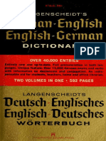 Langenscheidt's German-English, English-German Dictionary (1970)