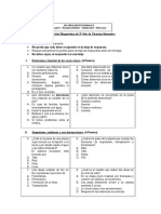 Evaluación Diagnóstica de 5º Año de Ciencias Naturales