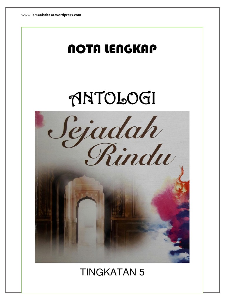 Nota Lengkap Antologi Sejadah Rindu PDF | PDF
