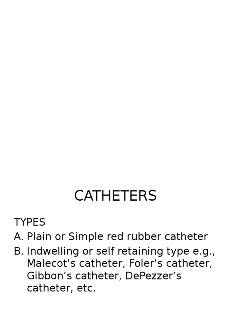 Catheter | PDF | Home & Garden | Science & Mathematics