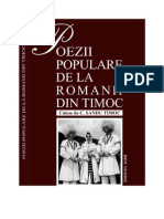 Poezii Populare de La Romanii Din Timoc