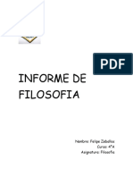 Informe de Filosofia