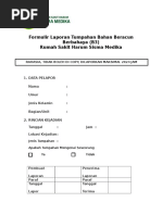 Form Kecelakaan Kerja Penanganan Tumpahan Bahan Kimia Beracun Dan Berbahaya b3 