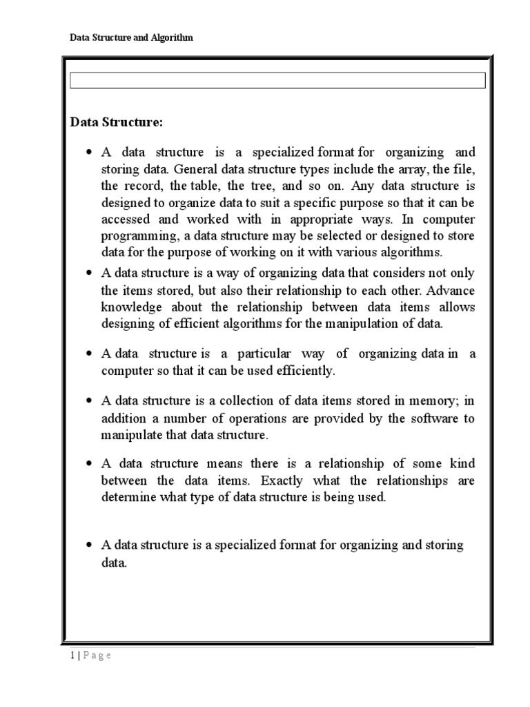 Introduction To Data Structures | PDF | Inheritance (Object Oriented ...