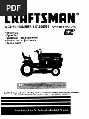 パルママページ Owner's Manual & Parts List Craftsman Portable Air Compressor