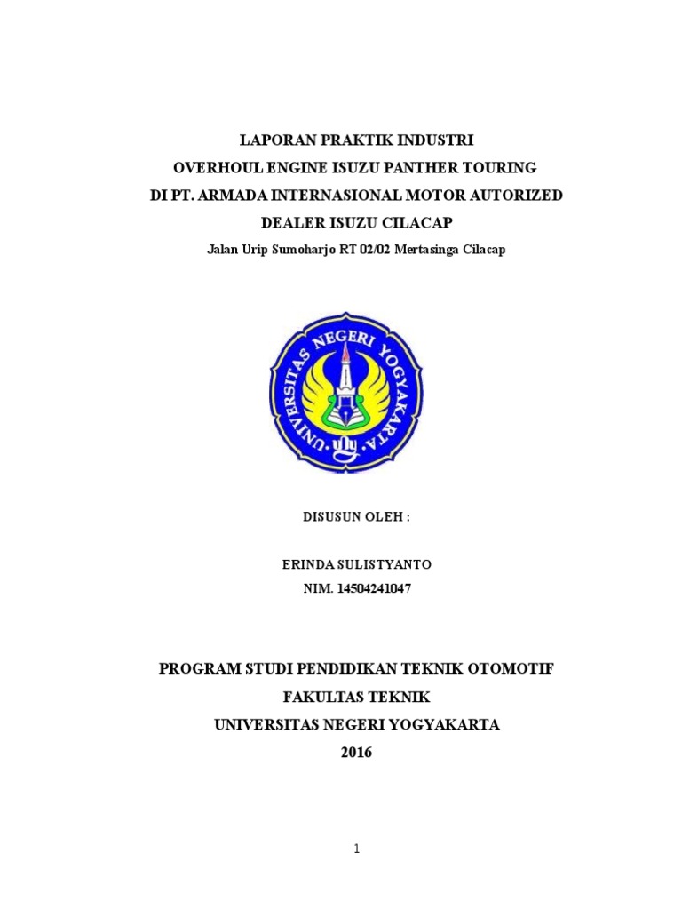 Cover Laporan Pi Uny
