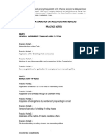 Malaysian Code On Take-Overs and Mergers Practice Notes