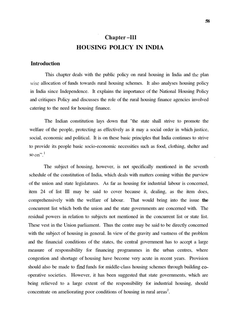 India's Rural Housing Policy Analysis | PDF | Poverty | Poverty ...