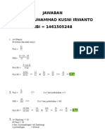 Jawaban Nama Muhammad Kusni Irwanto NBI 1461505248: P (AUB) P (B)