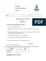 Polymer Quiz No. 1 Feb 2015