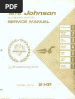 1972 Johnson 2HP Outboard Service Manual PDF