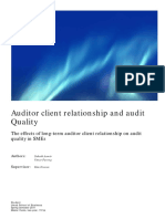 Auditor Client Relationship