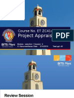 Project Appraisal: Course No. ET ZC414