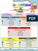 Jadual Tugasan Bilik Darjah