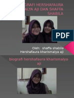 Biografi Hershafaura Kharimalya Aji Dan Shaffa Shabila