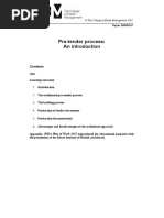 Pre-Tender Process PDF