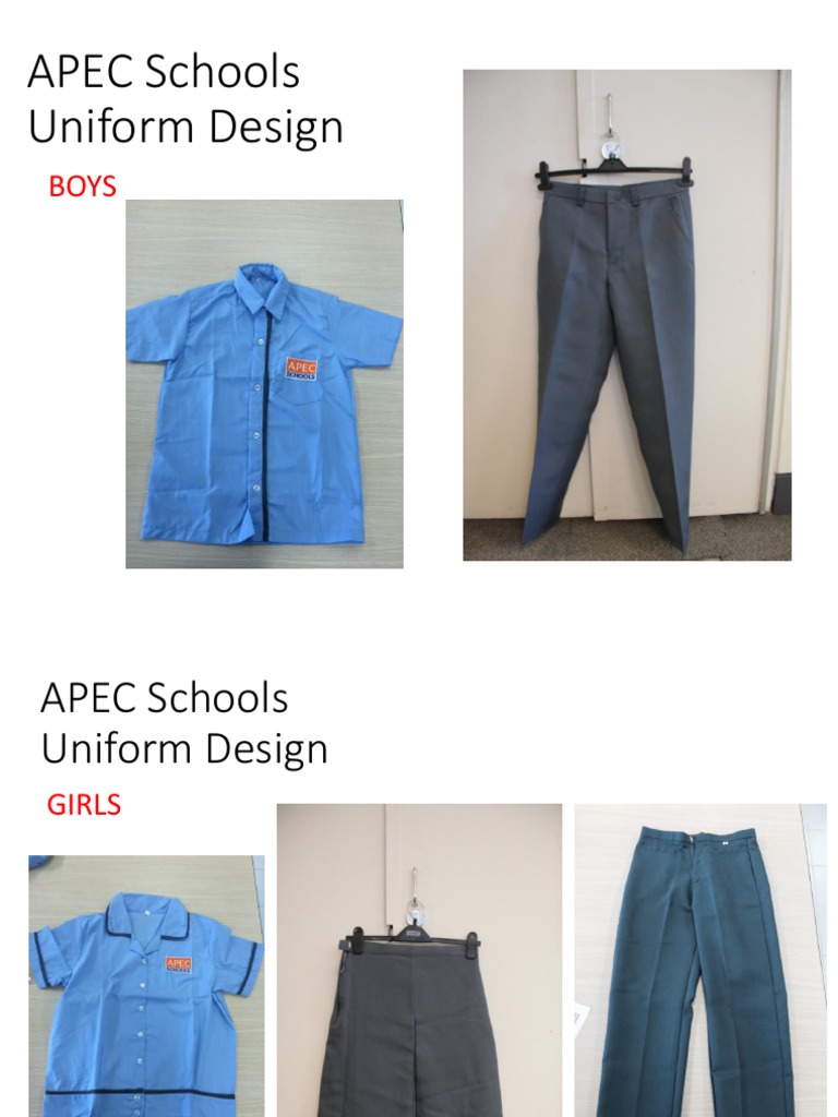 APEC Schools Uniform Design PDF Uniforms