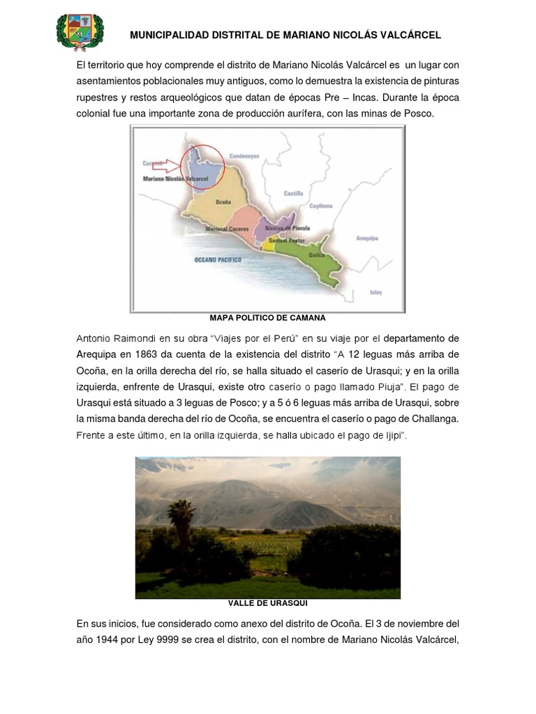 HISTORIA DE MARIANO NICOLÁS VALCÁRCEL PDF Naturaleza