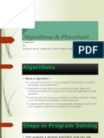 Algorithms & Flowchart: Assignment by Al Mamun Parvez, Depta Paul, Al Amin, Khairun Nahar Jinia