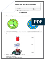 Prova de Matemática - 10 Questões