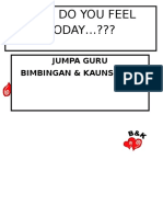 How Do You Feel TODAY ???: Jumpa Guru Bimbingan & Kaunseling